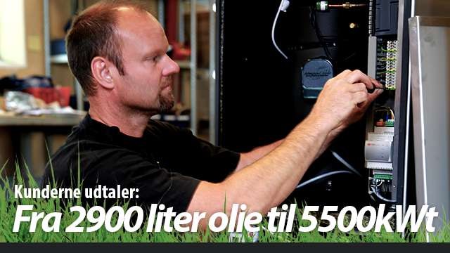 Fra 2900 liter olie til 5500 kWt med jordvarme